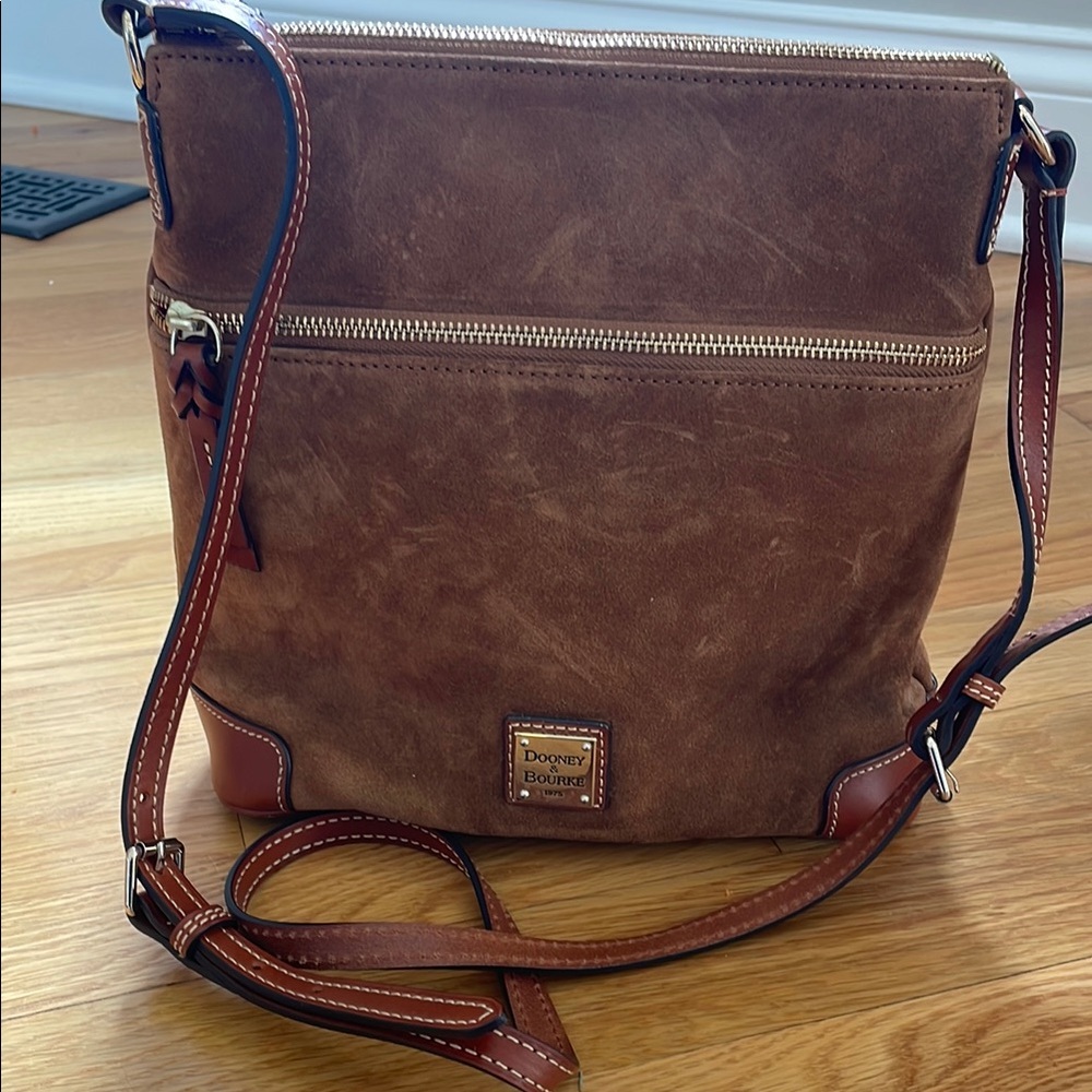 Dooney & Bourke Brown Crossbody Bag with Adjustable Strap
